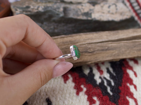 Classic Sonoran Gold Turquoise Ring - Size 6