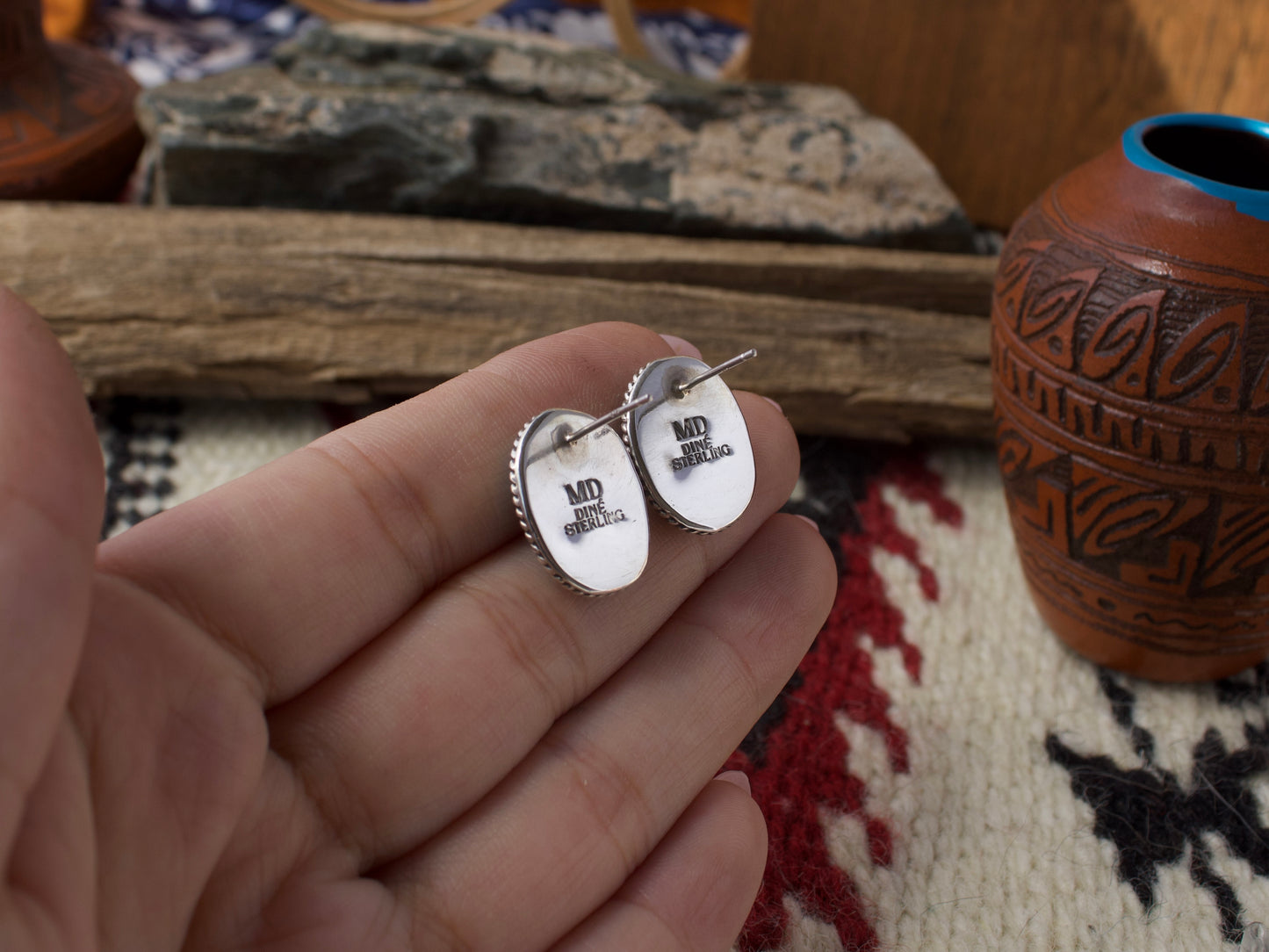Campitos Turquoise Stud Earrings #2
