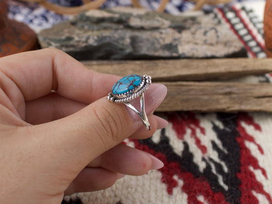 Egyptian Turquoise Ring - Size 7.5