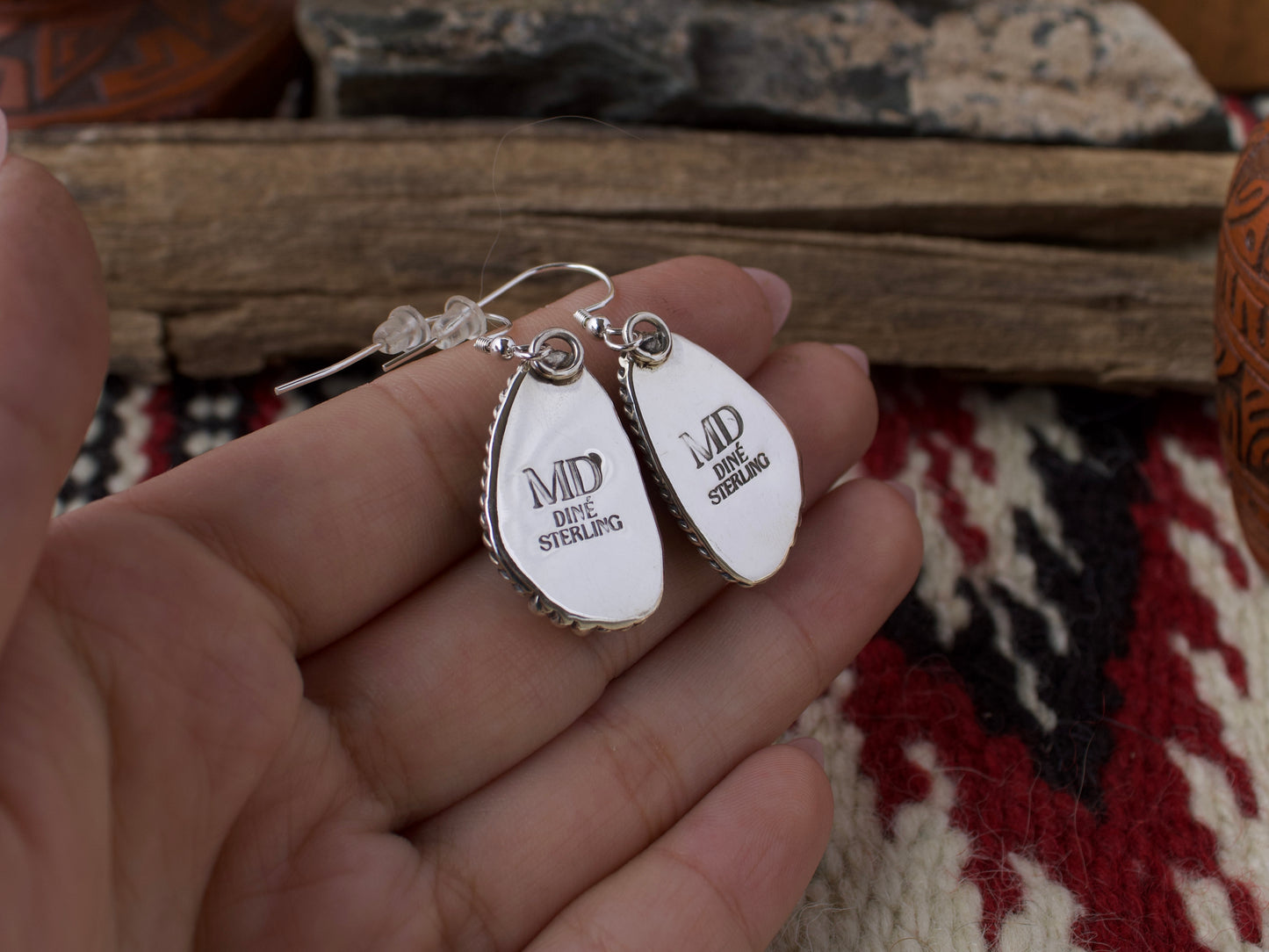 Armenian Turquoise Dangle Earrings #1
