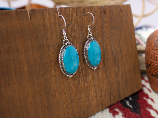 Armenian Turquoise Dangle Earrings #2