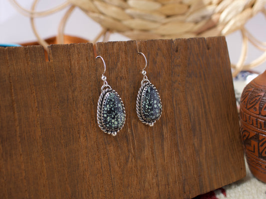 New Lander Variscite Dangle Earrings
