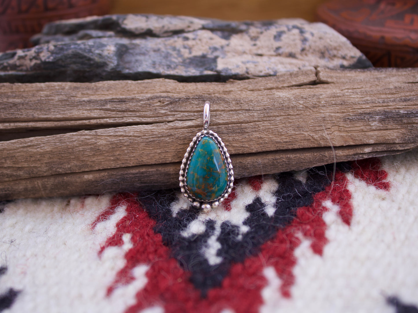 Tyrone Turquoise Pendant #2
