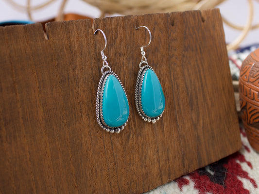 Armenian Turquoise Dangle Earrings #3