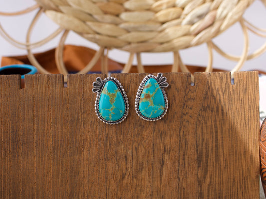 Armenian Turquoise Stud Earrings