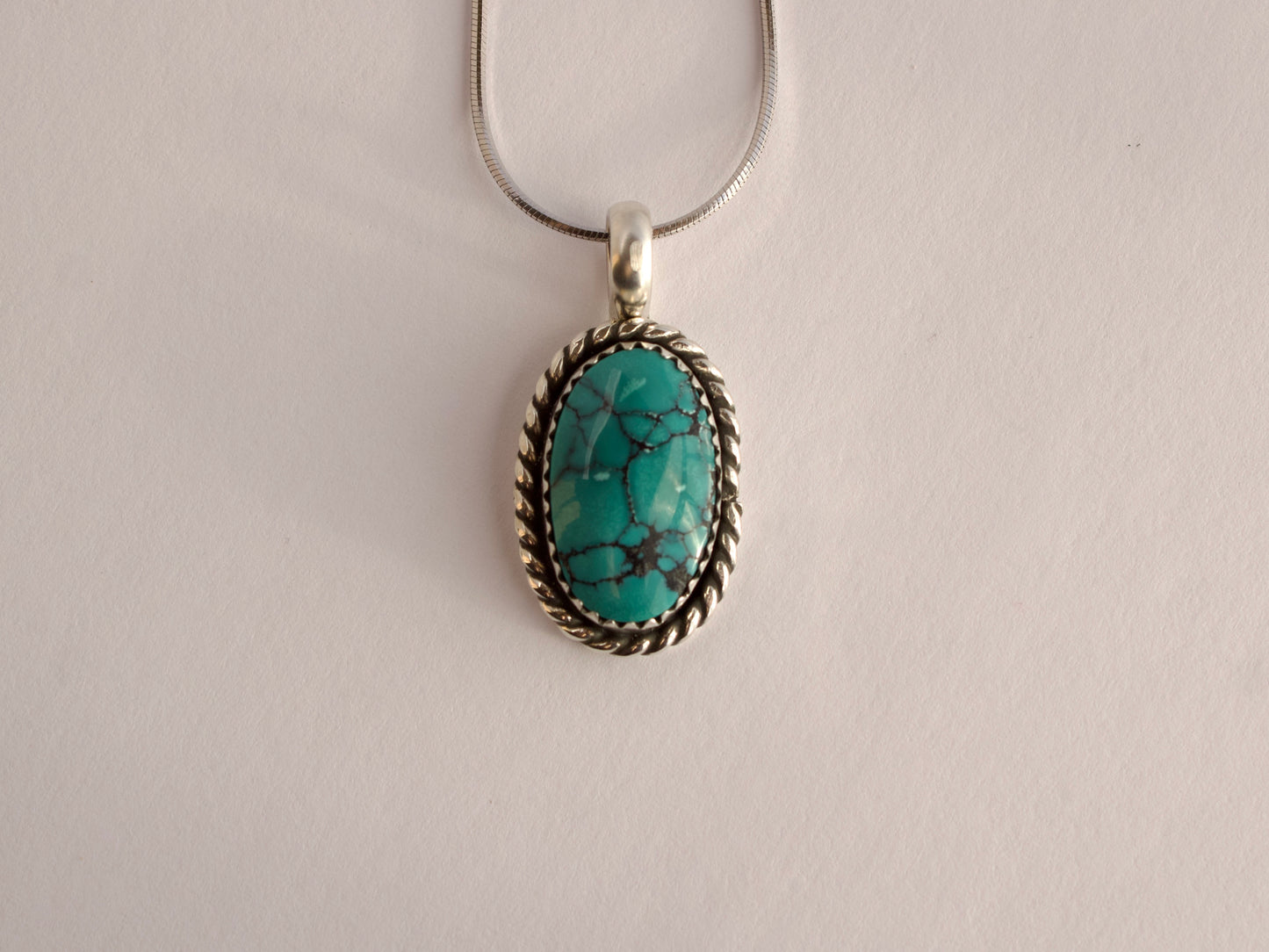 Everyday Cloud Mountain Turquoise Pendant #1