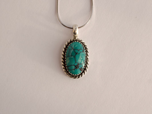 Everyday Cloud Mountain Turquoise Pendant #1