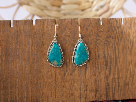 Armenian Turquoise Dangle Earrings #1