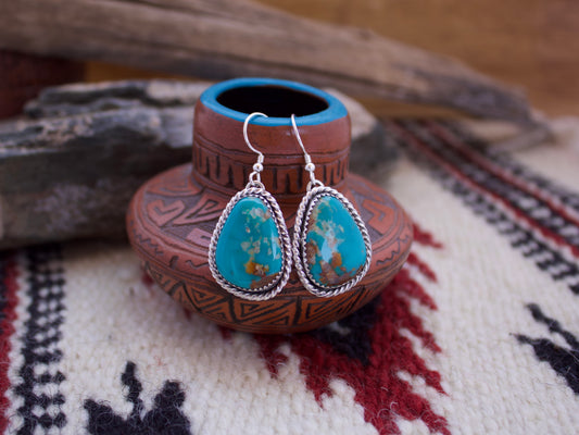 Armenian Turquoise Dangle Earrings #3