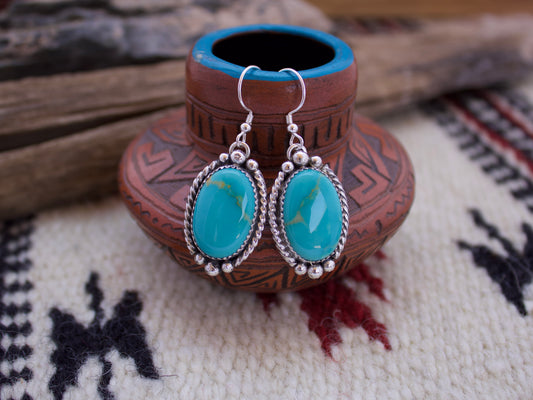 Armenian Turquoise Dangle Earrings #1