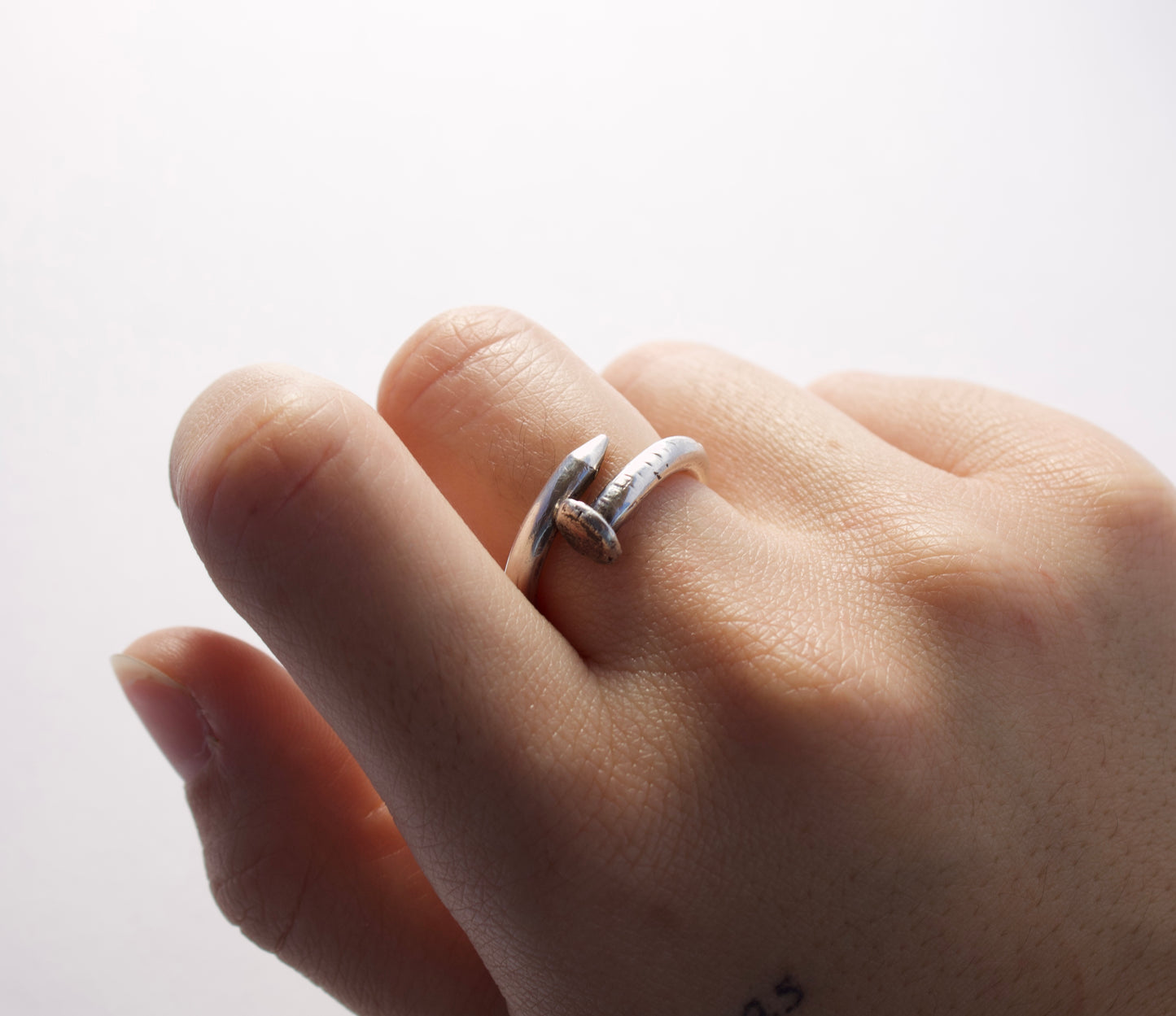 Sterling Silver Nail Ring — Made to Order