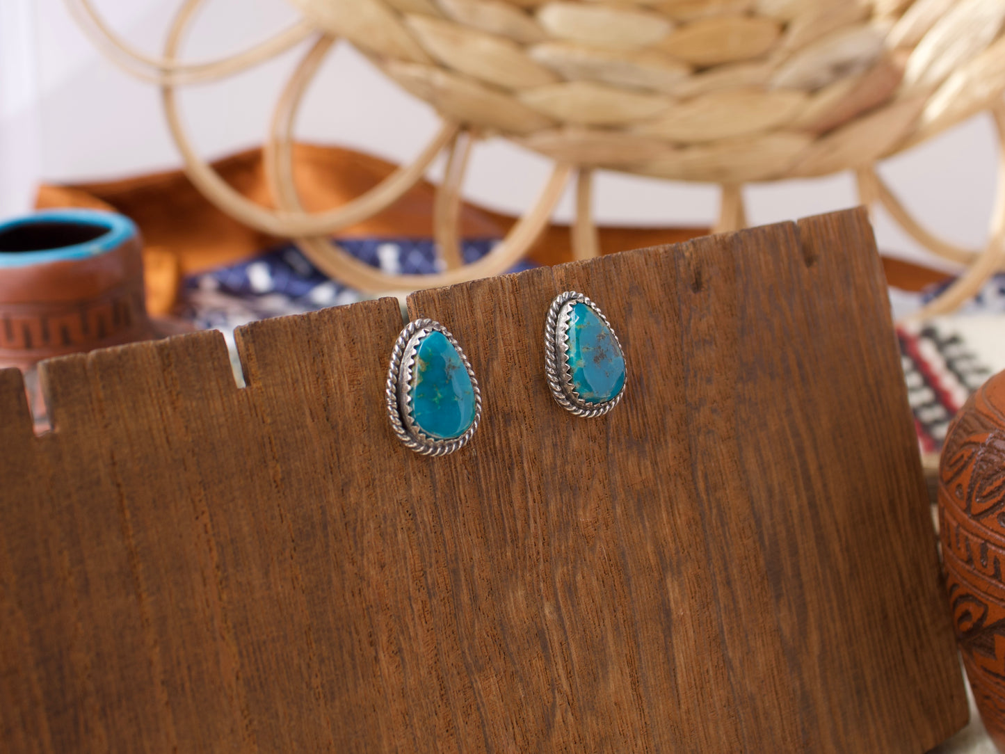 Campitos Turquoise Stud Earrings #1