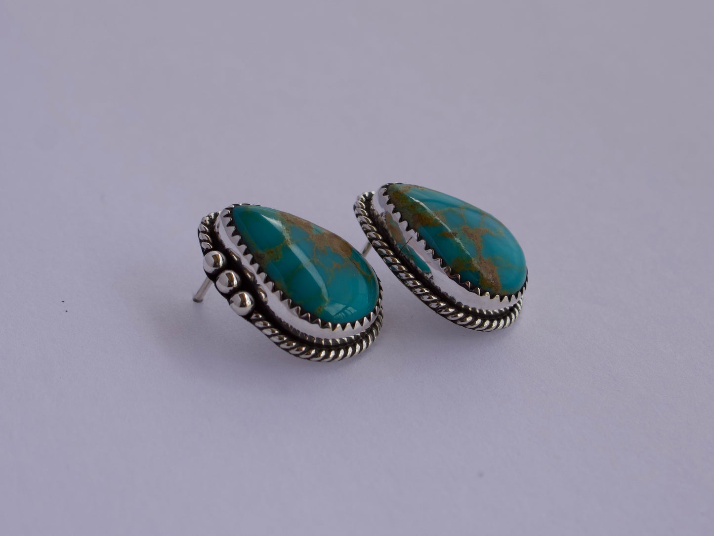 Armenian Turquoise Post Earrings