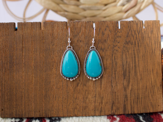 Armenian Turquoise Dangle Earrings #3