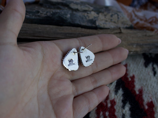 White Buffalo Post Earrings