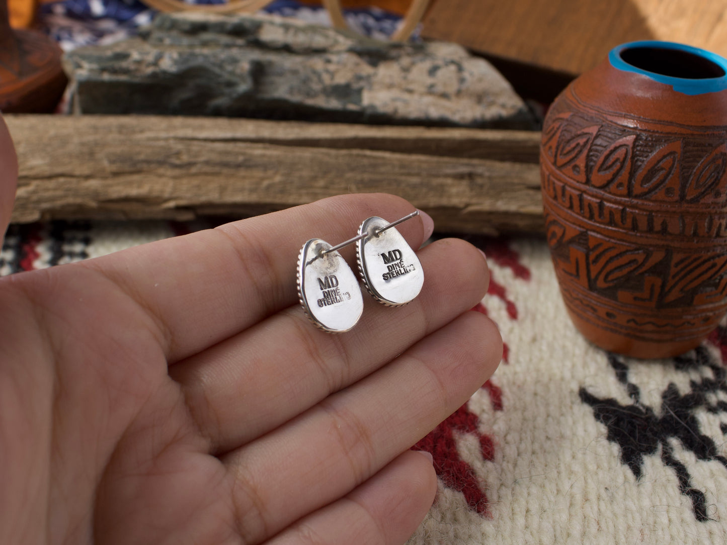Campitos Turquoise Stud Earrings #1